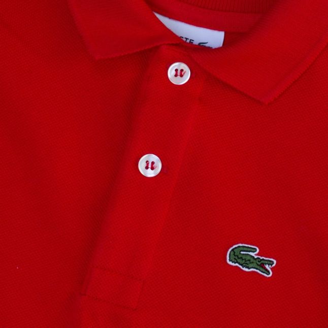 Boys Red Classic S/s Polo Shirt