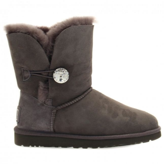 Womens Grey Bailey Button Bling Boots
