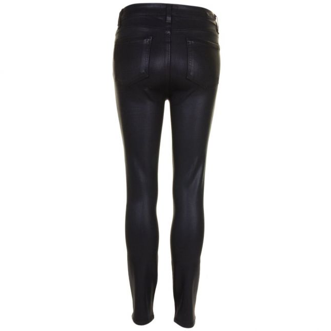 Paige Womens Black Fog Luxe Wash Hoxton Ankle Length Coated Jeans