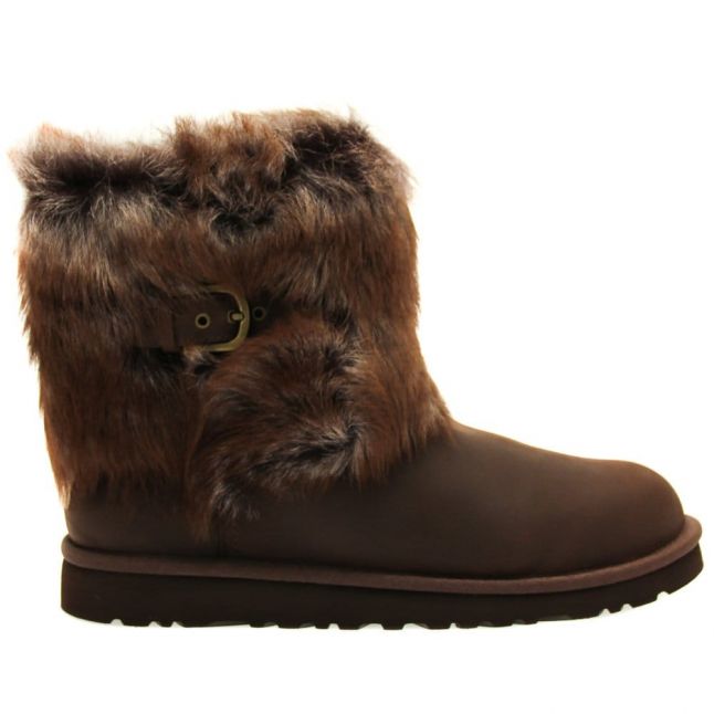 Kids Chocolate Ellee Leather Boots (9-5)