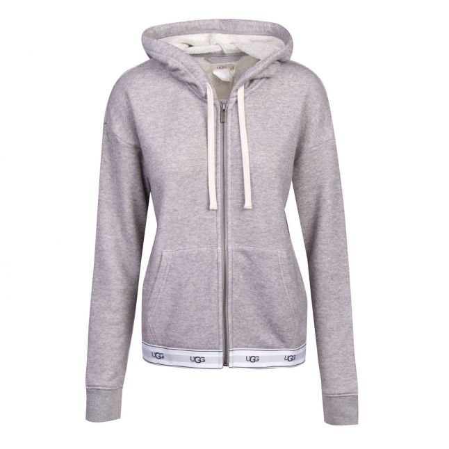 Womens Grey Heather Sena Hooded Zip Through Lounge Top 77282 by UGG from Hurleys