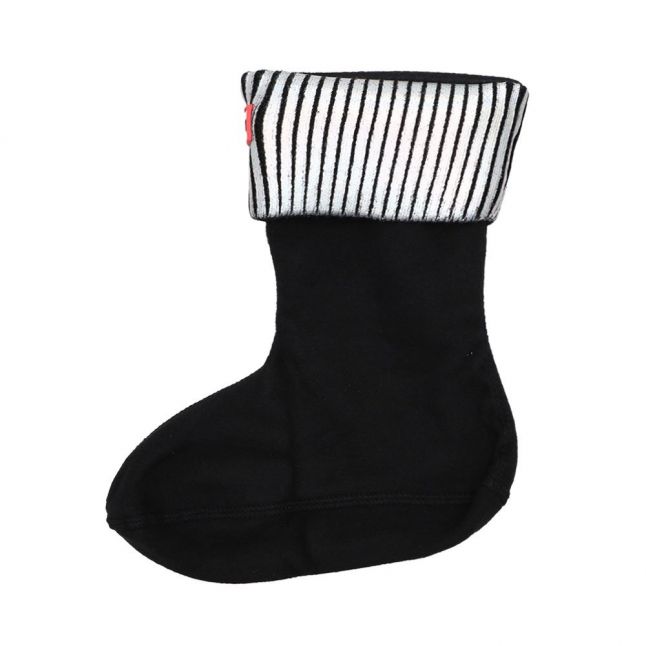 Womens Black Nebula Foiled Short Boot Socks