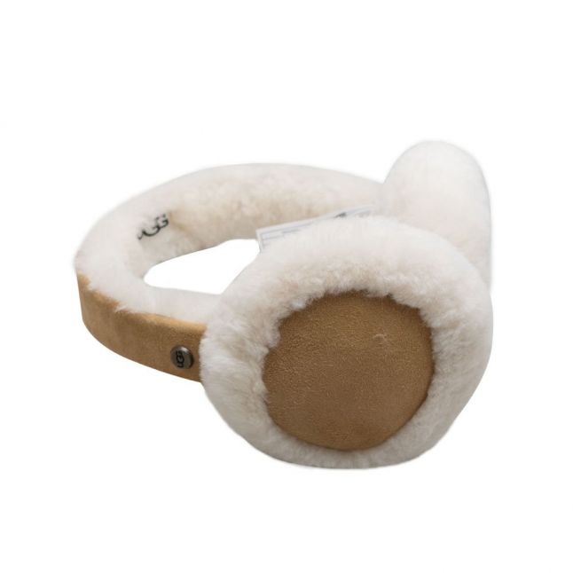 Womens Chestnut Sheepskin Bluetooth Earmuff