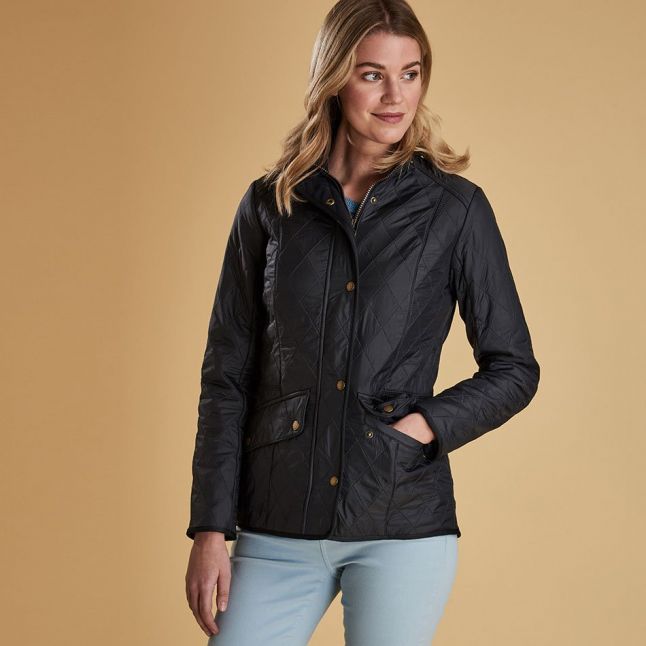Womens Navy Cavalry Polarquilt Jacket 75271 by Barbour from Hurleys