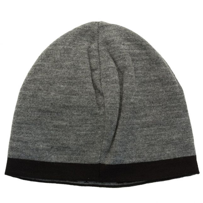 Mens Grey Melange Train Visibility Beanie Hat