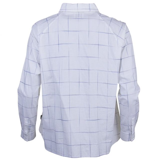 Heritage Womens White Abstract Check L/s Shirt