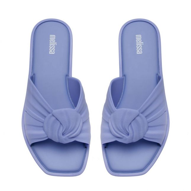 Womens Powder Blue Plush Sandals
