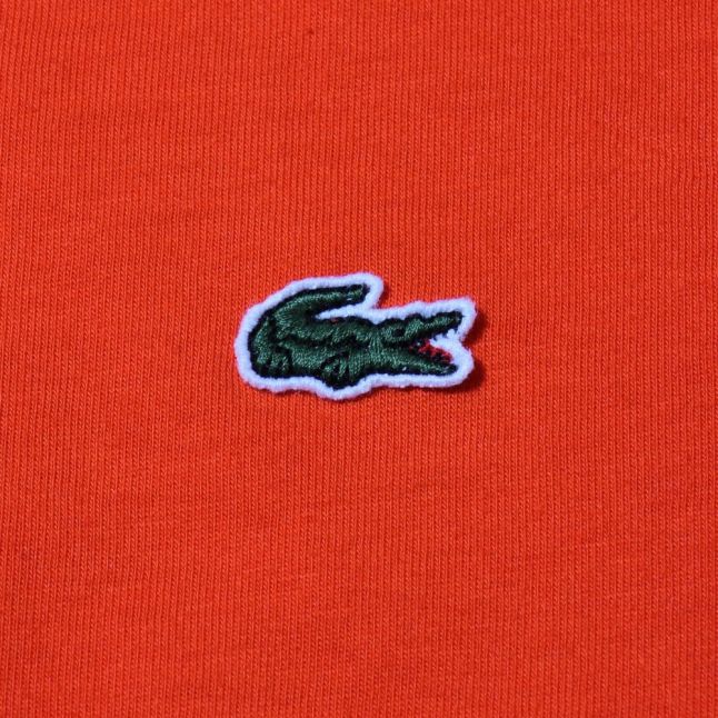 Boys Etna Red Classic Crew S/s Tee Shirt 29467 by Lacoste from Hurleys
