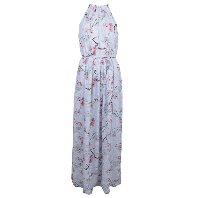 Womens Light Grey Elynor Oriental Blossom Maxi Dress