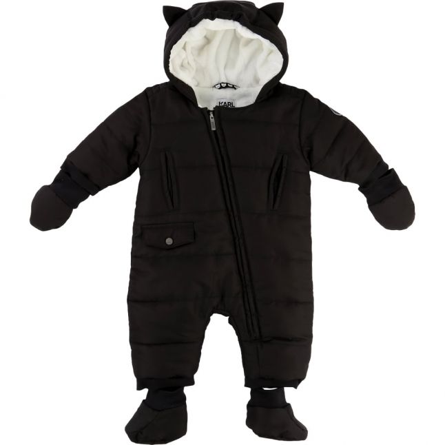 Baby Black Kitten Snowsuit