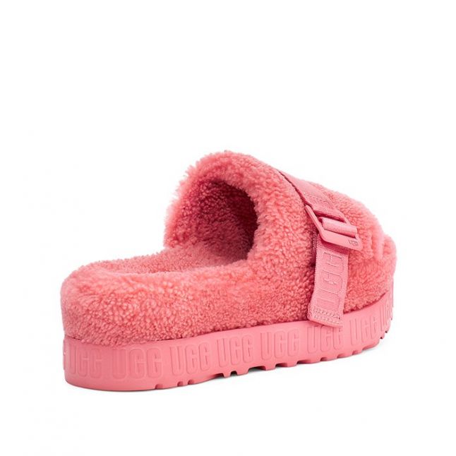 Womens Pink Blossom Fluffita Slippers