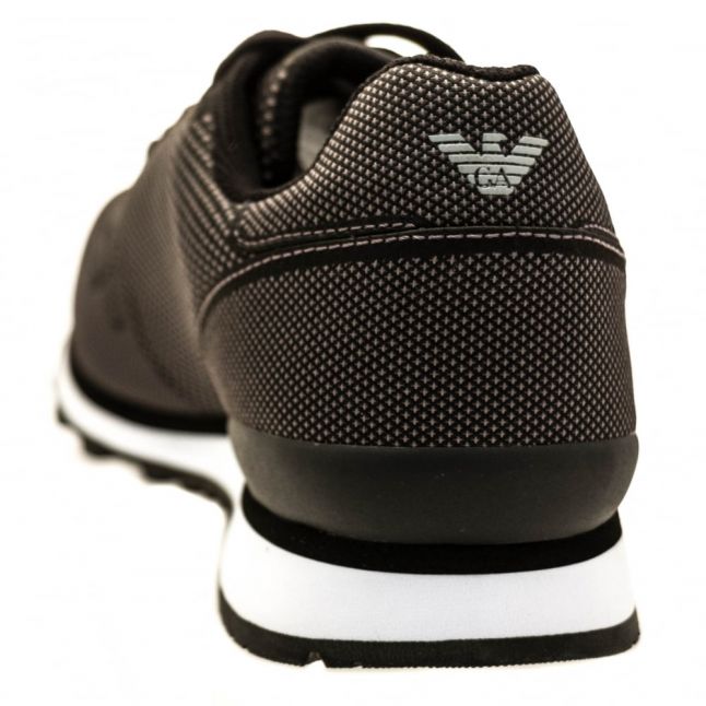 Mens Black Woven Trainers