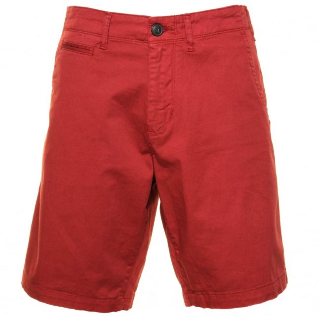 Mens Dark Red Chino Shorts