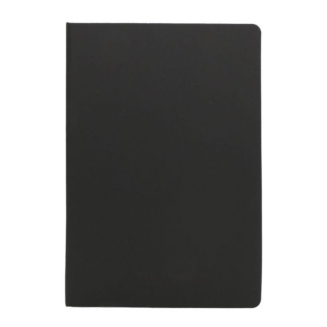 Mens Black Notery Plain A5 Notebook