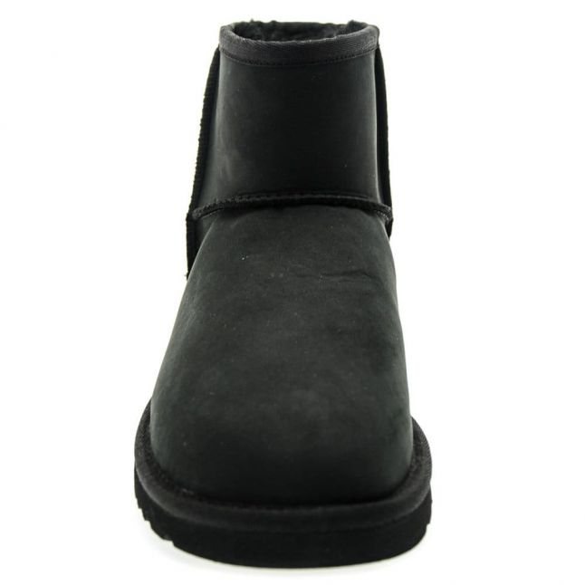 Womens Black Classic Mini Leather Boots