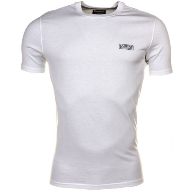 Mens White International Small Logo S/s T Shirt