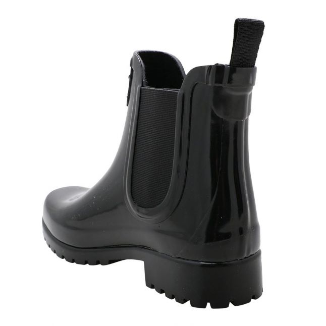 Womens Black Sidney Chelsea Rain Boots