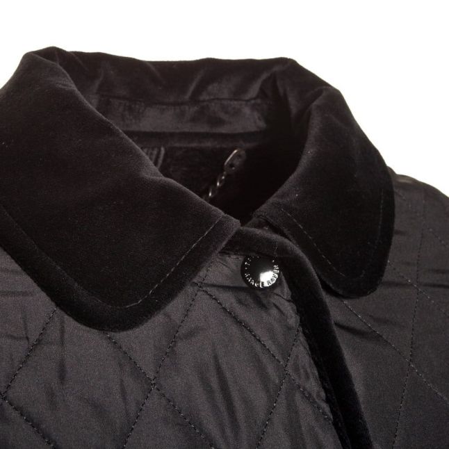 Womens Black Terrain Quilted Jacket