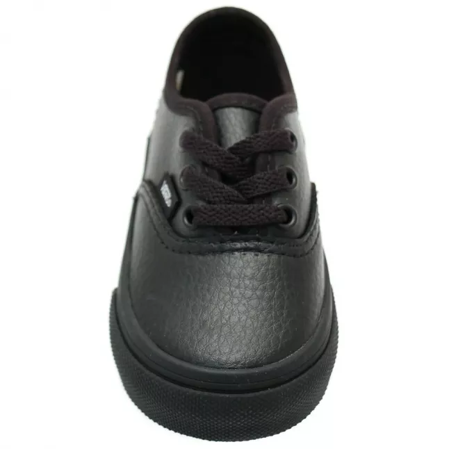 Toddler Black Authentic Leather Trainers (4-9) 23000 by Vans from Hurleys