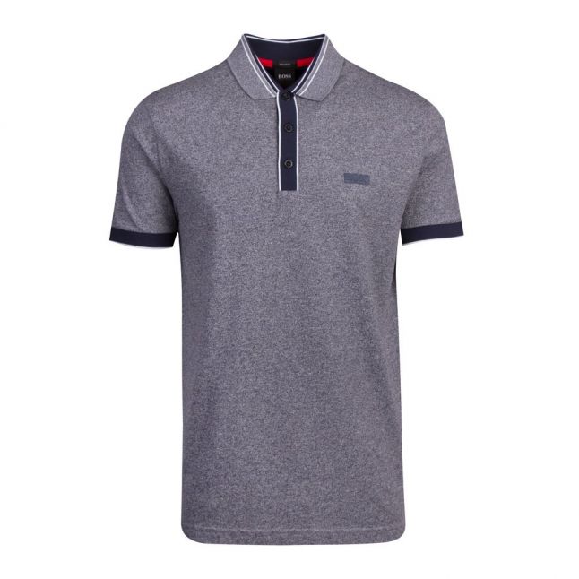 Athleisure Mens Navy Paddy 2 Trim Regular Fit S/s Polo Shirt