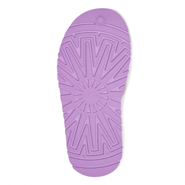 Womens Lilac Bloom Disco Slide Slippers