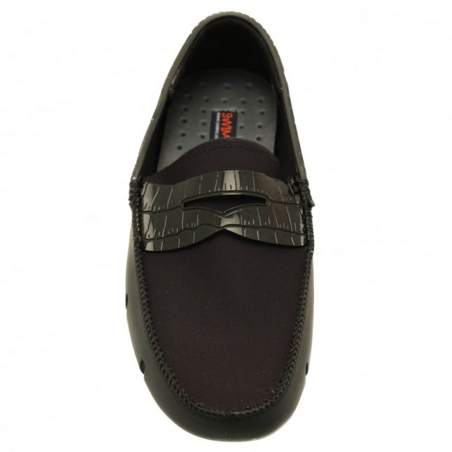 Mens Black Penny Loafer Alligator 47109 by Swims from Hurleys