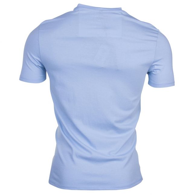 Mens Azzure Stripe Chest Logo S/s Tee Shirt