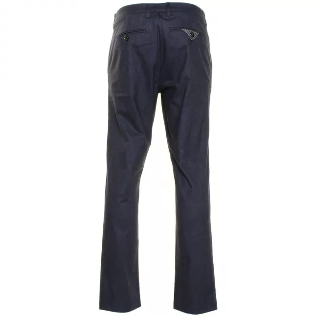 Mens Blue Lommy Classic Fit Trousers