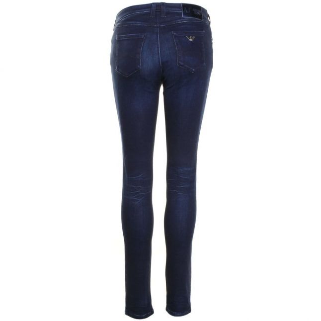 Womens Blue J28 Sateen Stretch Skinny Fit Jeans
