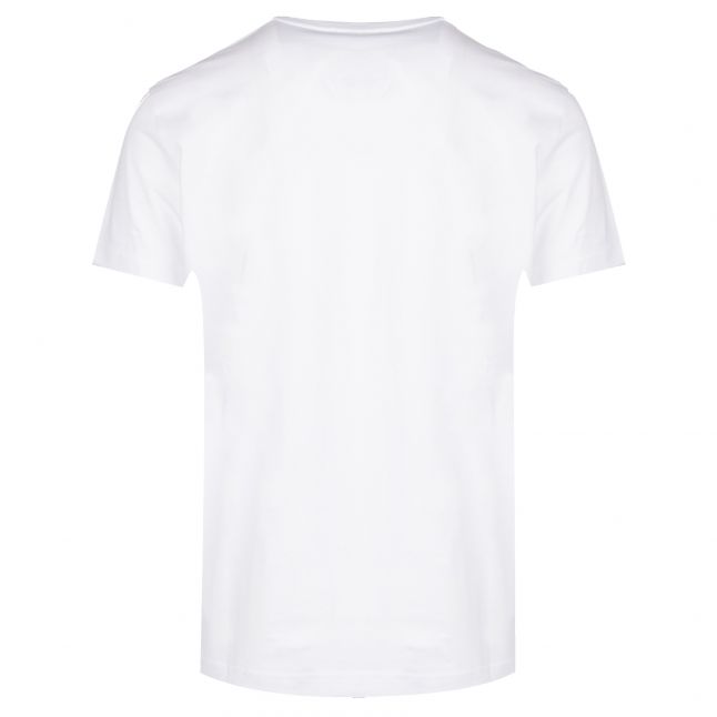 Mens White Colour Logo S/s T Shirt