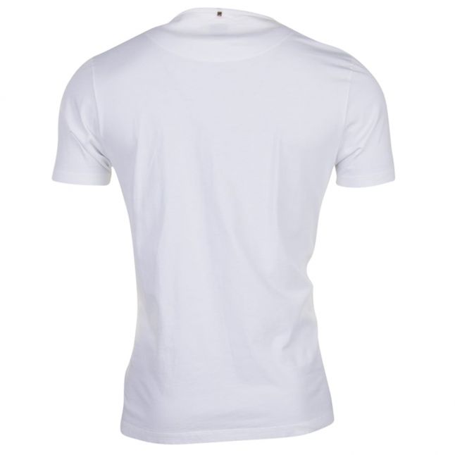 Mens White Camley Paisley Logo S/s Tee Shirt