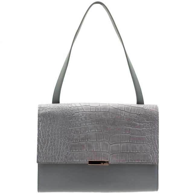 Womens Grey Lowri Exotic Panel Shoulder Bag