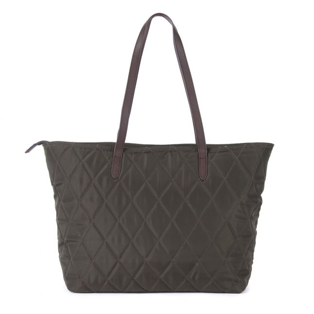 Womens Olive Witford Quilted Tote Bag