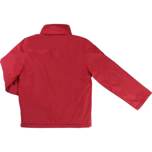 Boys Red Branded Windbreaker Coat