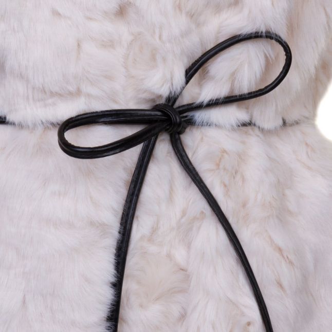 Womens Sandshell Viperlo Long Faux Fur Waistcoat
