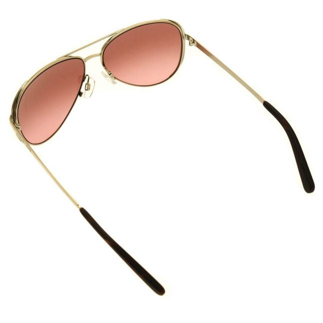 Womens Gold & Dark Chocolate Brown Chelsea Sunglasses 51948 by Michael Kors from Hurleys