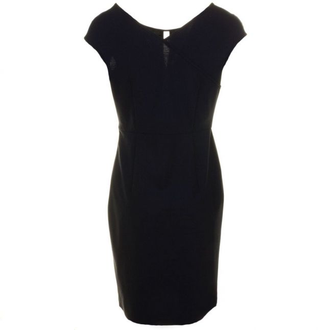Womens Blue Fitted Dress