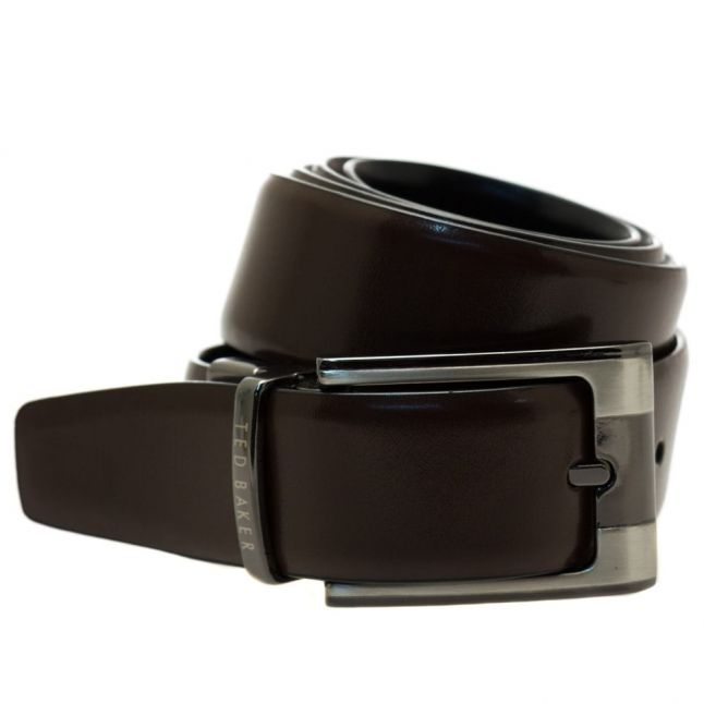 Mens Black & Brown Crafti Reversible Leather Belt