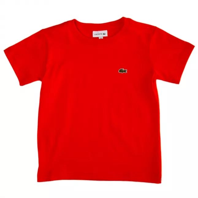 Boys Red Classic Crew S/s Tee Shirt