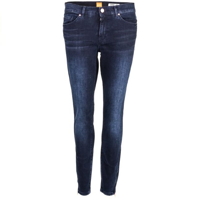 Womens Dark Blue Wash J10 Irvine Coated Slim Fit Jeans