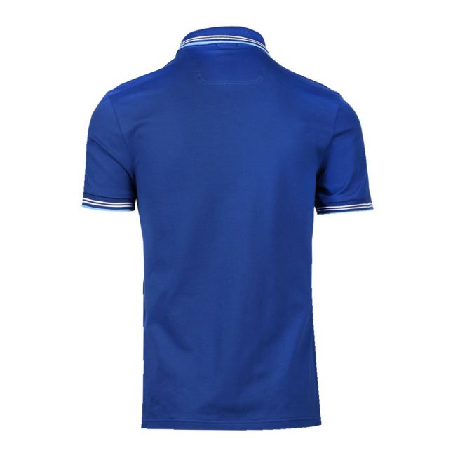 Athleisure Mens Bright Blue Paul Curved Slim Fit S/s Polo Shirt