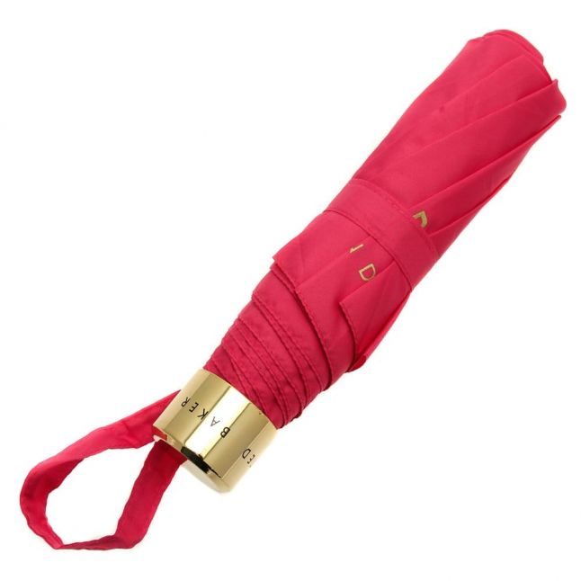 Womens Bright Pink Aileene Compact Umbrella