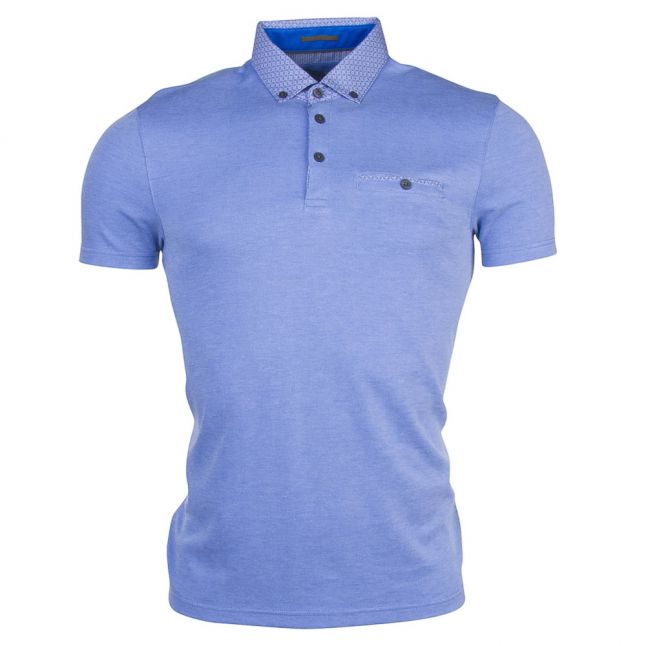 Mens Blue Super S/s Polo Shirt
