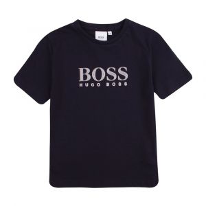 Boys Navy Graphic Logo S/s T Shirt