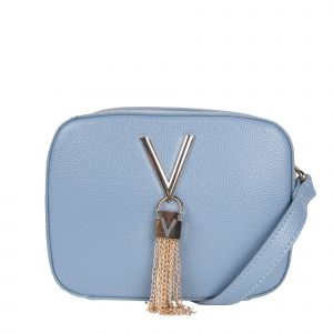 Valentino Bag Womens Polvere Blue Divina Tassel Camera Bag