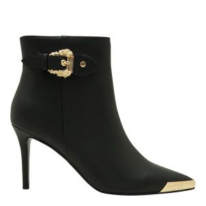 Versace Jeans Couture Boots Womens Black Scarlett Buckle Heeled 