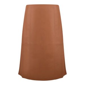 French Connection Skirt Womens Tobacco Brown Claudia PU Skirt