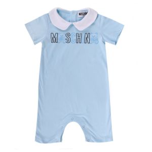 Baby Sky Blue Collar Romper Gift