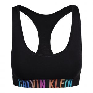 Calvin Klein Bralette Womens Black/Ombre IP Pride Unlined Bralette 