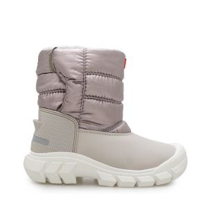 Junior Silver/Grey Metallic Snow Boots (12-3)